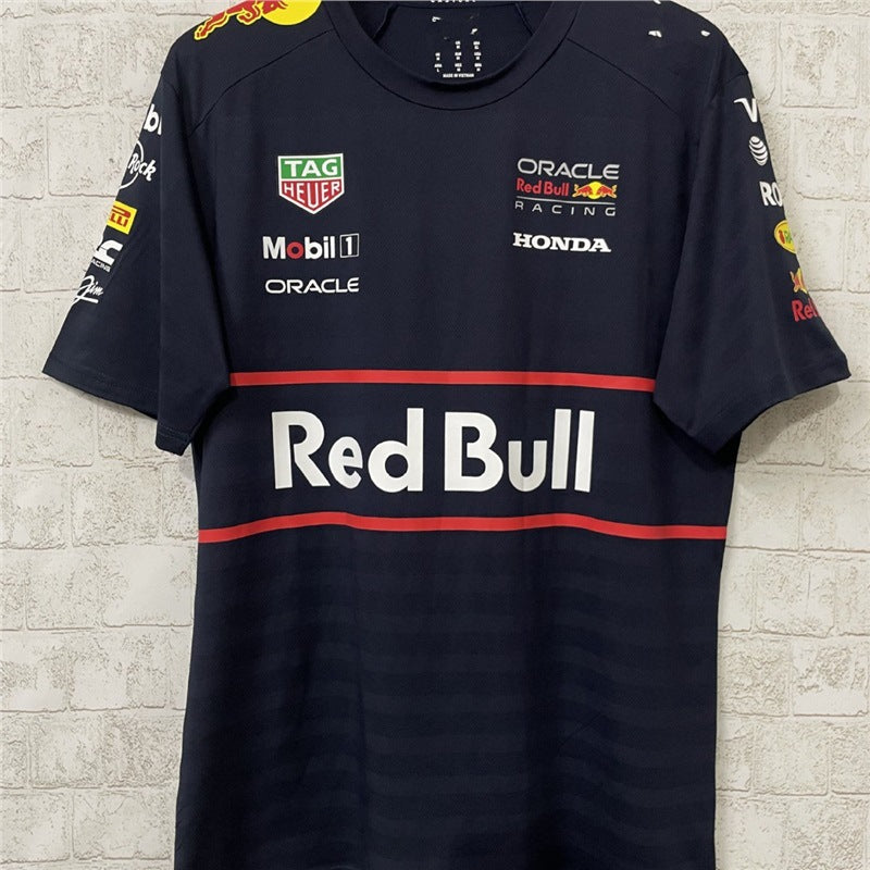 2026 New Fashion Trend Youth F1 Sports Racing Suit Short Sleeve Printed Men's T-shirt Breathable Racing Short Sleeve.