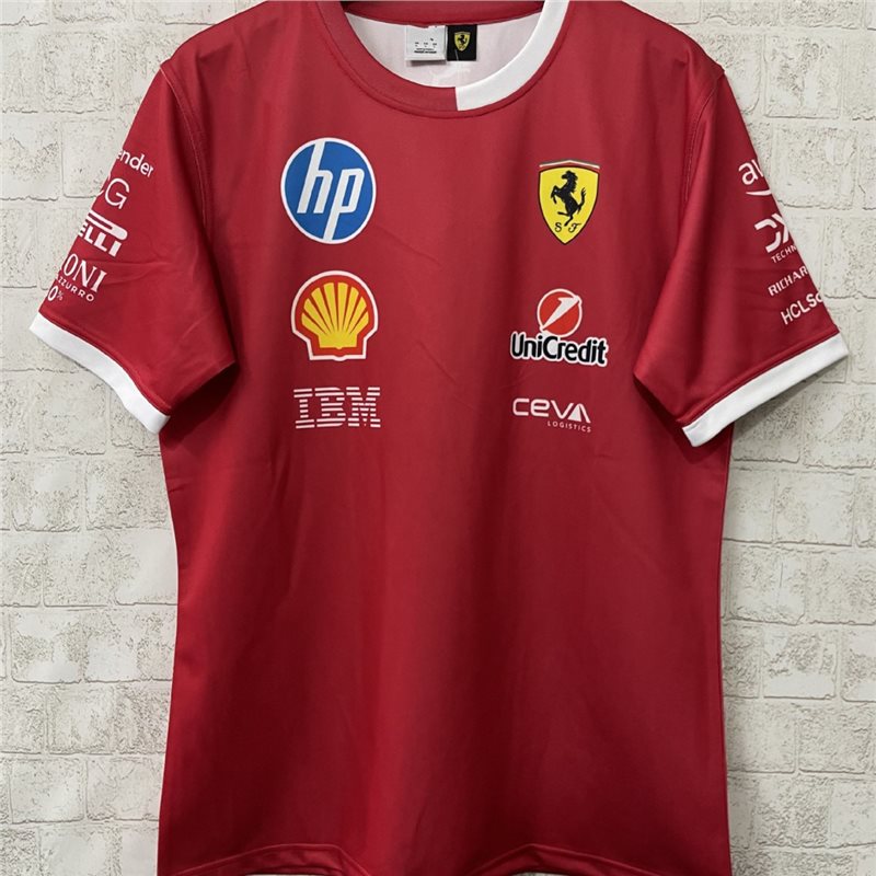 2026 New Fashion Trend Youth F1 Sports Racing Suit Short Sleeve Printed Men's T-shirt Breathable Racing Short Sleeve.