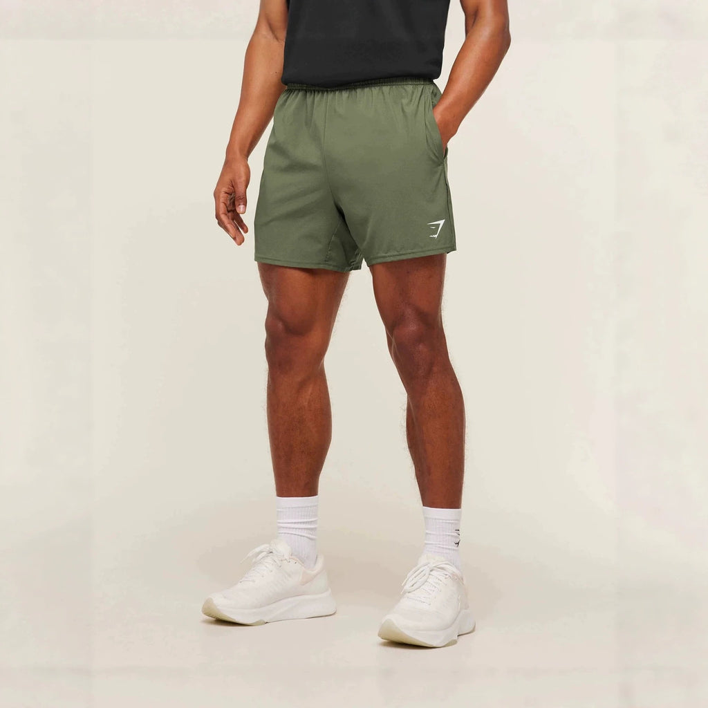 Gymshark American-Style Sports Shorts, Elastic Running Fitness Muscle Track And Field Shorts, Men's Quick-Drying Shorts